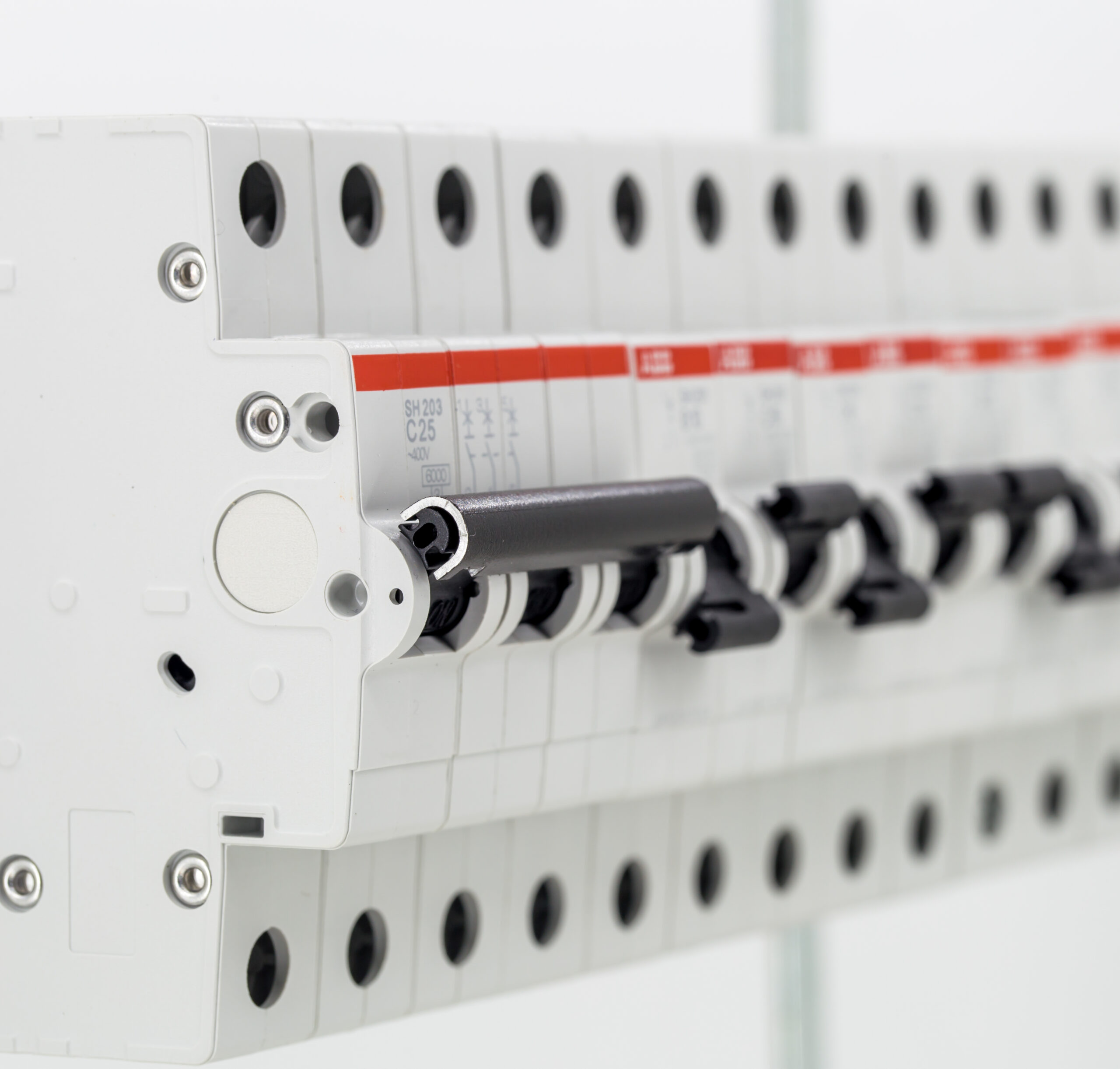 electric machines, switches, isolated on white background