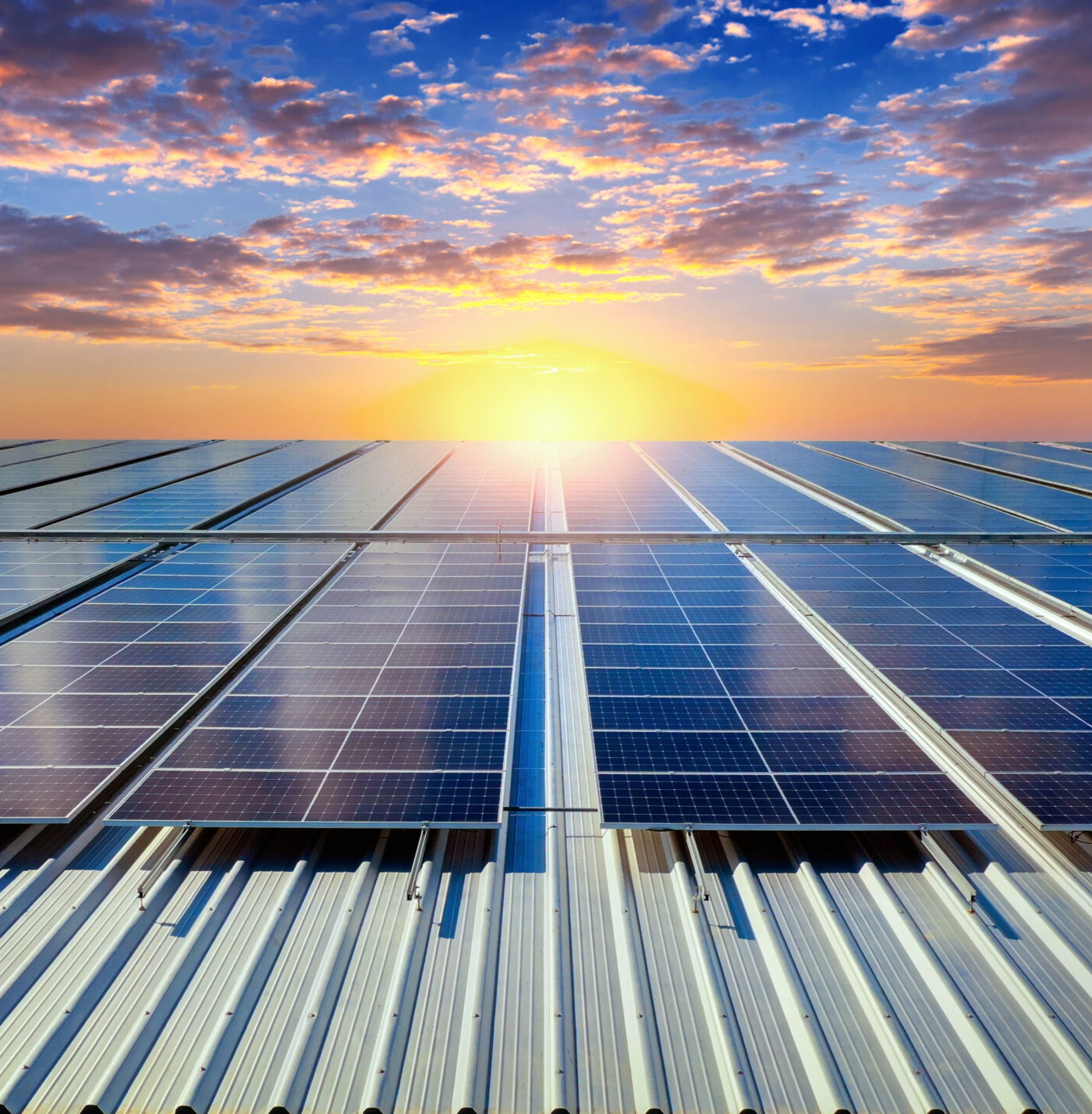 Solar panels on the roof. (Solar cell) Solar panels on the roof. (Solar cell)
